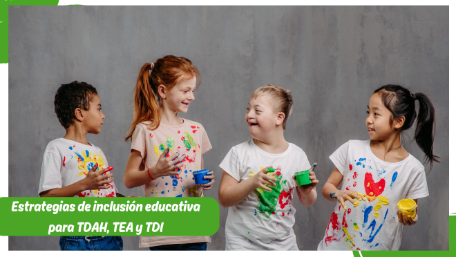 Estrategias de inclusión educativa para TDAH, TEA y TDI